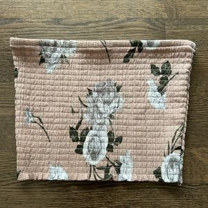 Floral strapless top from Dynamite